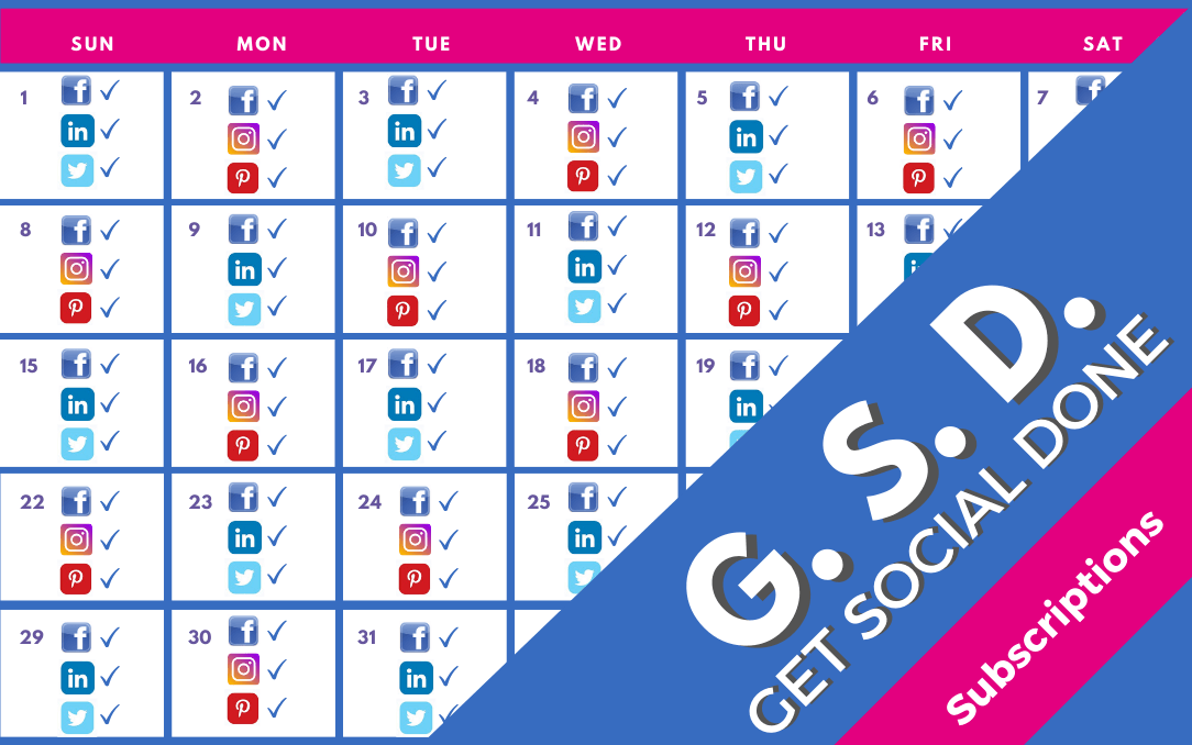 Get Social Done Subscriptions from Pilates Business Pros